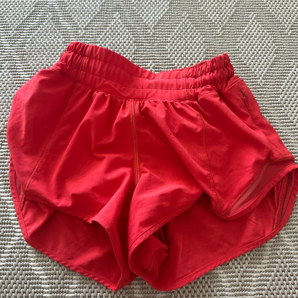 lululemon athletica Bright Red Athletic Shorts